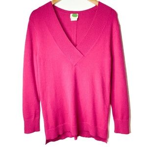 Anthropologie Galizia Pink Tunic Sweater